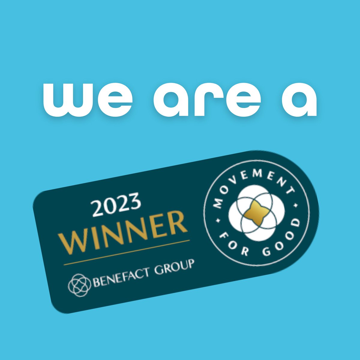 We were delighted to receive £1,000 from @benefactgroup last month after being successful in the recent round of Movement for Good Awards. Thank you to all who took the time to vote for us, and thank you to @benefactgroup for the important contribution to our work.