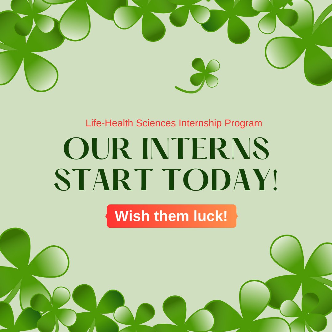 Our interns have their first day today 😁  wish them luck! #ILoveLHSI #GoodLuck