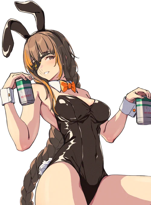 ドルフロのM16  如何いう状況下か良く分からんけど、お酒に誘うm16  (時たま描くけど毎回没になってるので、何気にバニー姿の16姉さん投稿するのは初かもしれない イラストの描き方変えたテストで幾つかバニーイラスト量産したのでもう少しだけ続きます...) #ドールズフロントライン #イラスト練習