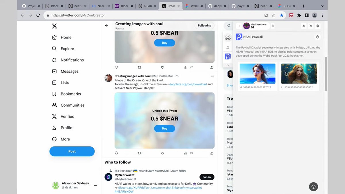 alsakhaev's tweet photo. We created a custom NEAR BOS gateway working on the top of existing websites! 🎉
See the demo video at YouTube:
https://t.co/IFErvZOJuE
Vote for our project at Web3 Hackfest! https://t.co/5pEa5AqCIz
#NEARProtocol #BOS #WEB3HACKFEST https://t.co/WDn3tSOEWB