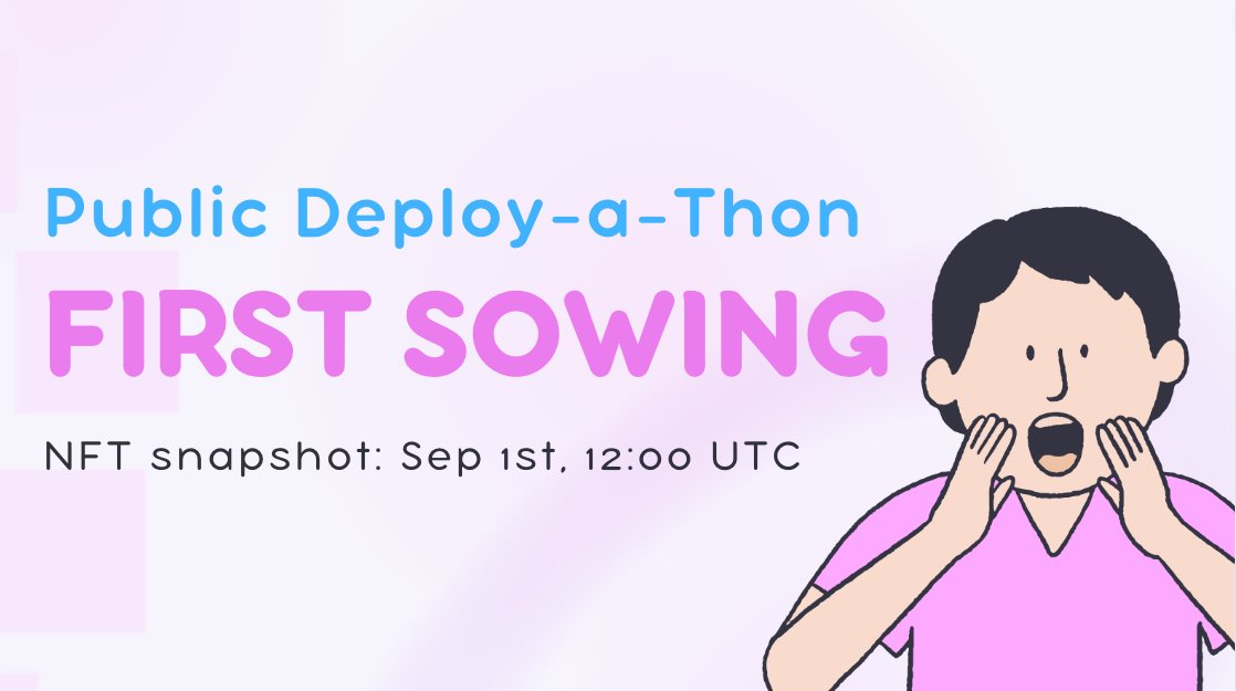4everland_org's tweet photo. 🚨Reminder Alert🚨

If you haven't claimed your first Sowing NFT yet, make sure to grab yours before the snapshot! Deadline is fast approaching on Sep 1st, 12:00 UTC. Don't miss out!

Reward Allocation:
💎First Sowing (NFT): 40%
💎First Landing (NFT): 30%
💎Bucket (NFT): 30%
💎T4EVER Token Holder: 30%

https://t.co/gJpneGDUm9