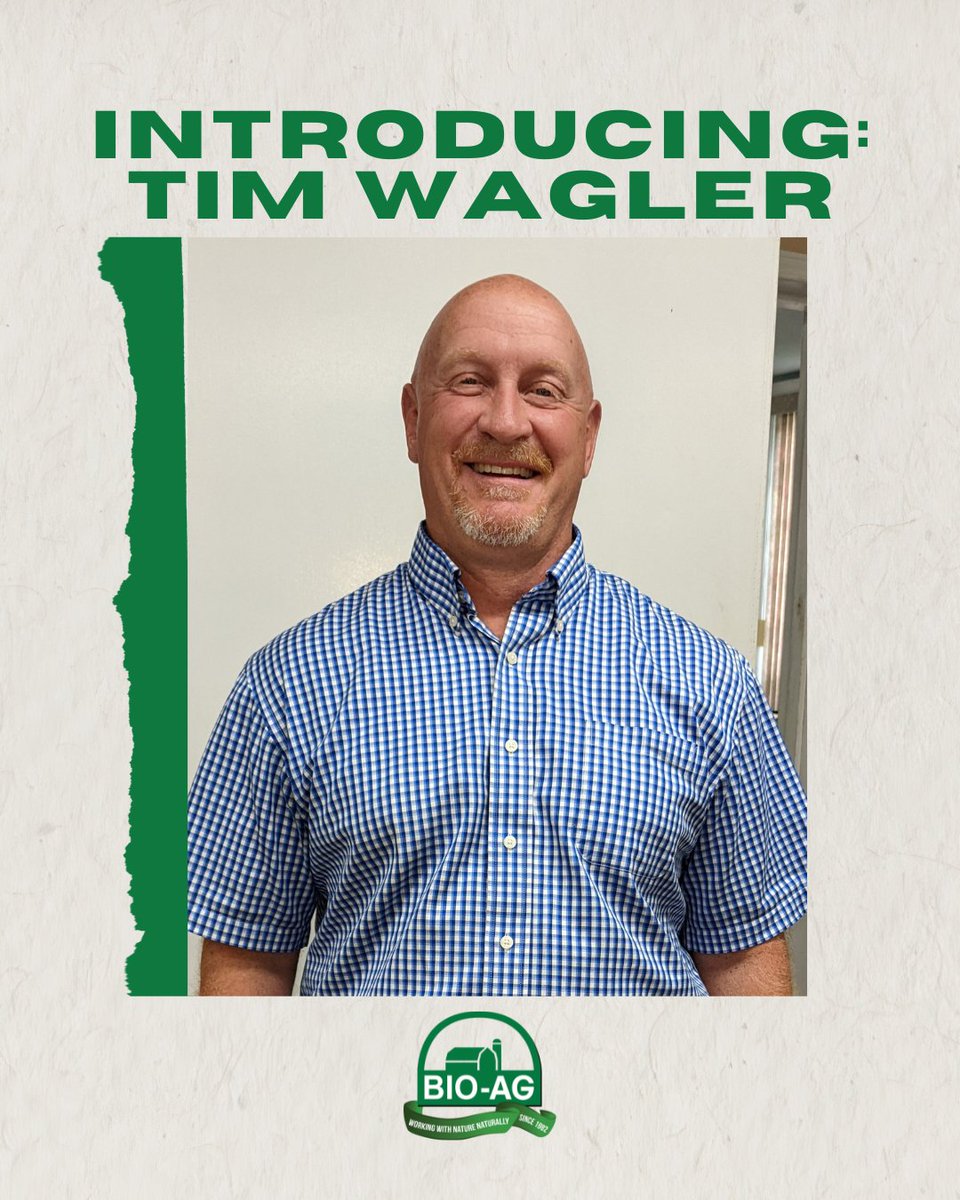 bio_ag's tweet image. 🎉 New Vice President on board! Get to know Tim by scrolling through the images 👉

We are excited for this addition to our team and have no doubt that Tim will help bring Bio-Ag AND our customers to the NEXT LEVEL! ⧡ 📈

#BioAg #OntAg #NaturalSolutions