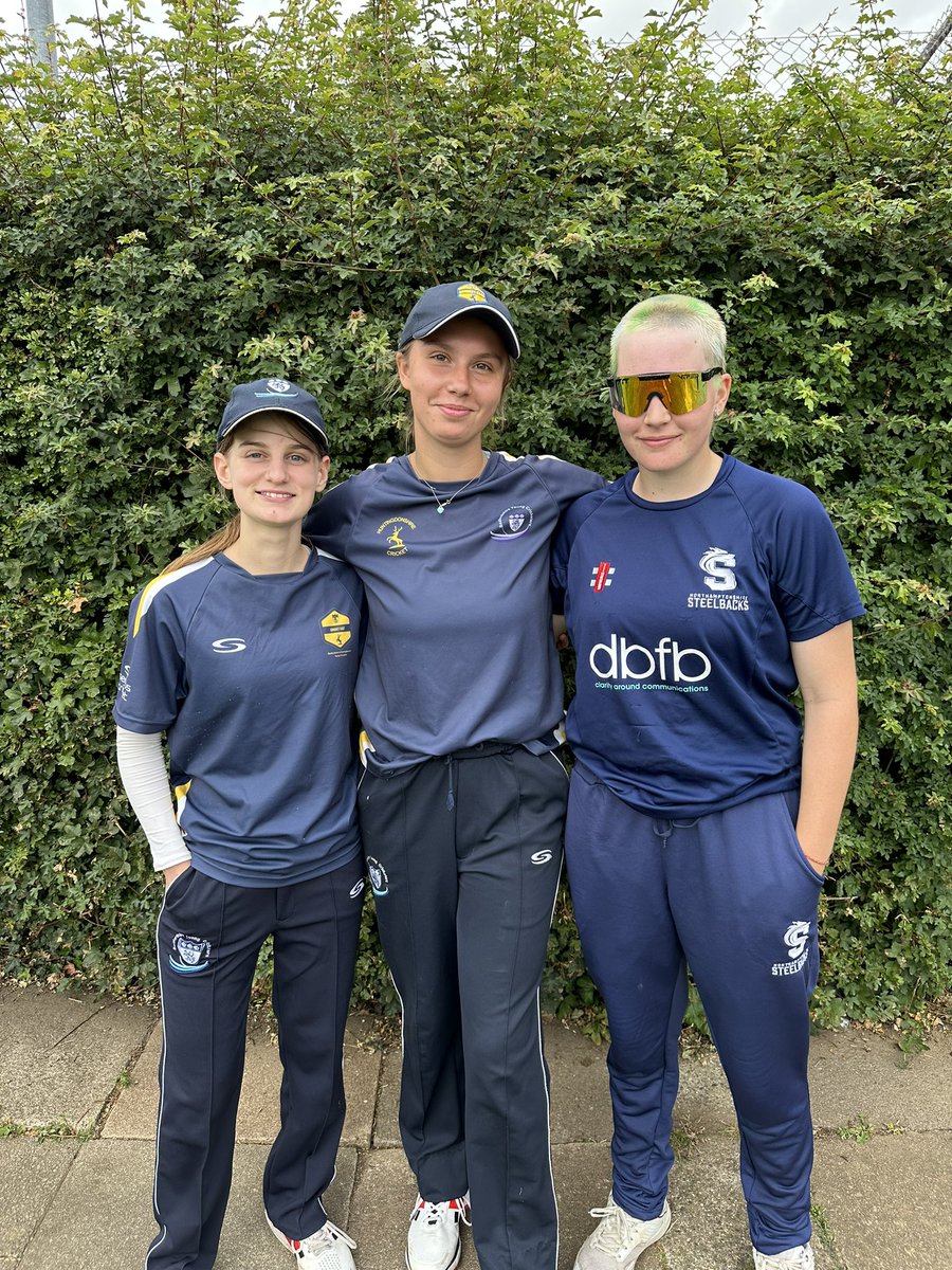 Proud of our three @AmpthillTownCC ladies representing @CEperformance1 and @NWCCCSteelbacks GU18’s today 👏🏻👏🏻👏🏻🏏🏏🏏
