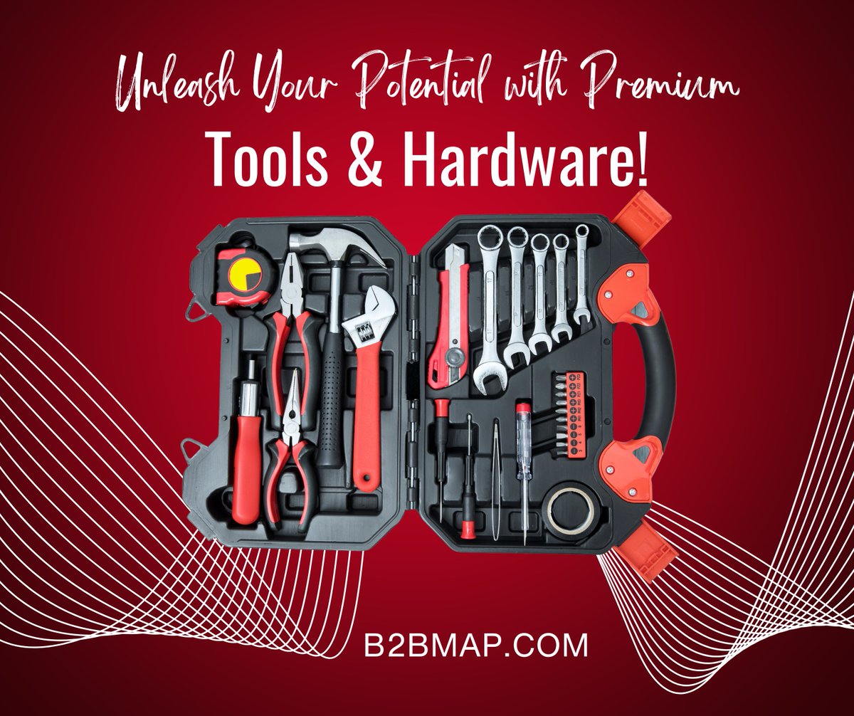 b2bmap's tweet photo. 🔧 Gear up for success! Find the perfect tools and hardware for your projects at our B2B marketplace.  🏡🏗️ Don't wait – revolutionize your work today. Click the link. 💼
https://t.co/SAEUQketBe #ToolsAndHardware #B2BMarketplace #QualityTools #ConstructionMaterials #DIYEssentials https://t.co/Te8tCOXO96