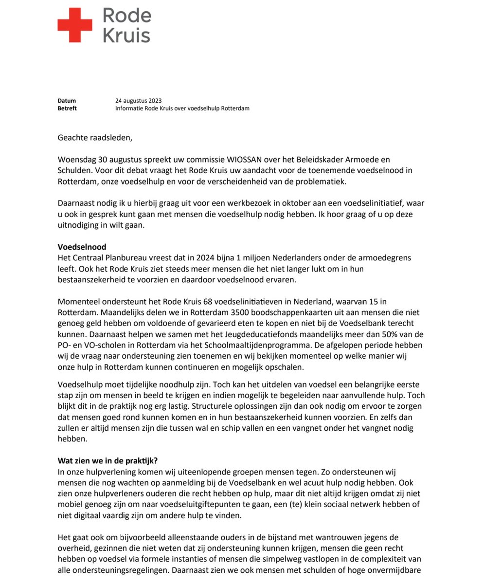 groenendijkp's tweet photo. Het Rode Kruis slaat alarm over toenemende voedselnood. In Rotterdam. https://t.co/cLvGDq6CnL