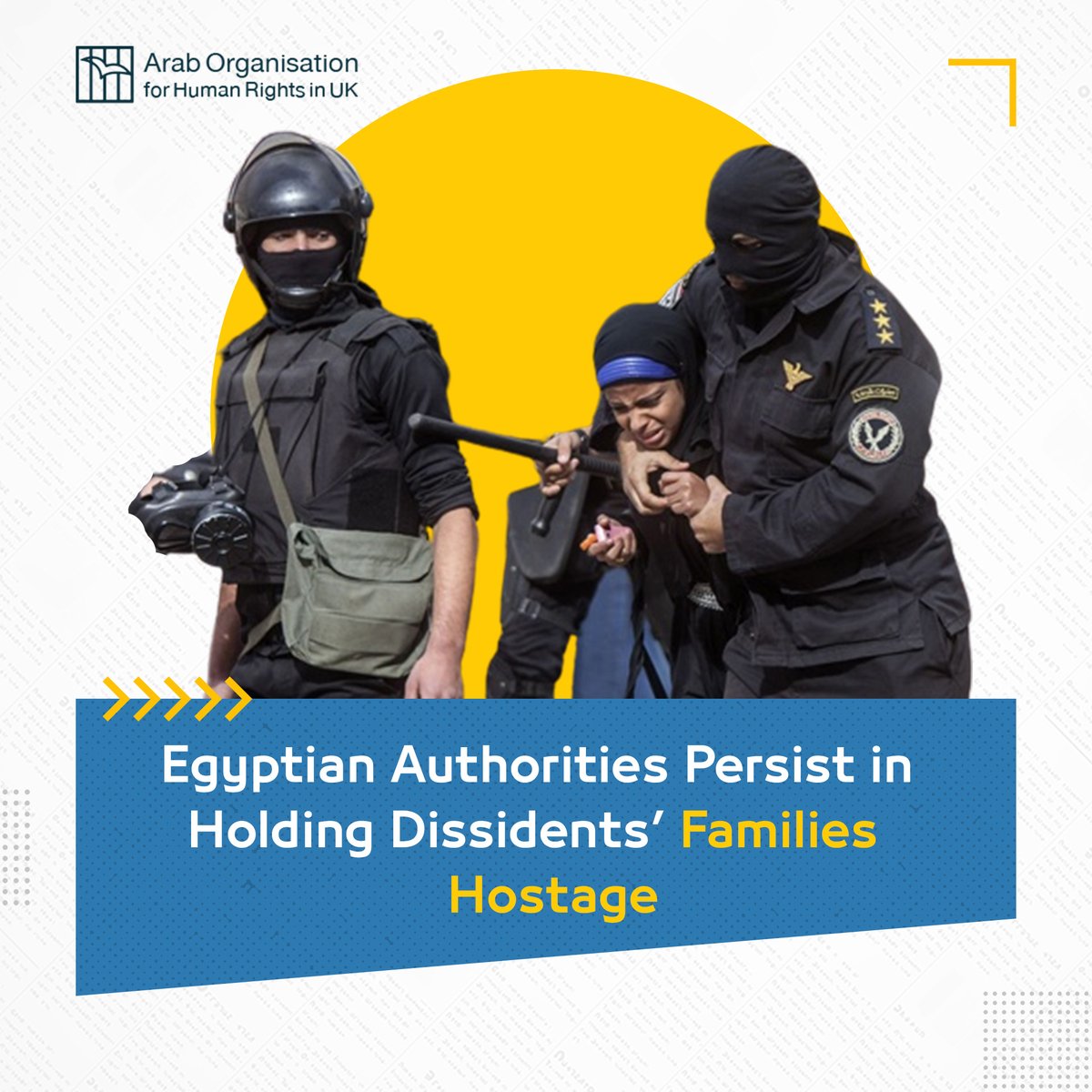 AohrUk's tweet image. The Egyptian regime's continuous use of dissidents' families as hostages is a concerning display of collective punishment. #EndRepression #Justice

more: ishortie.com/bDM