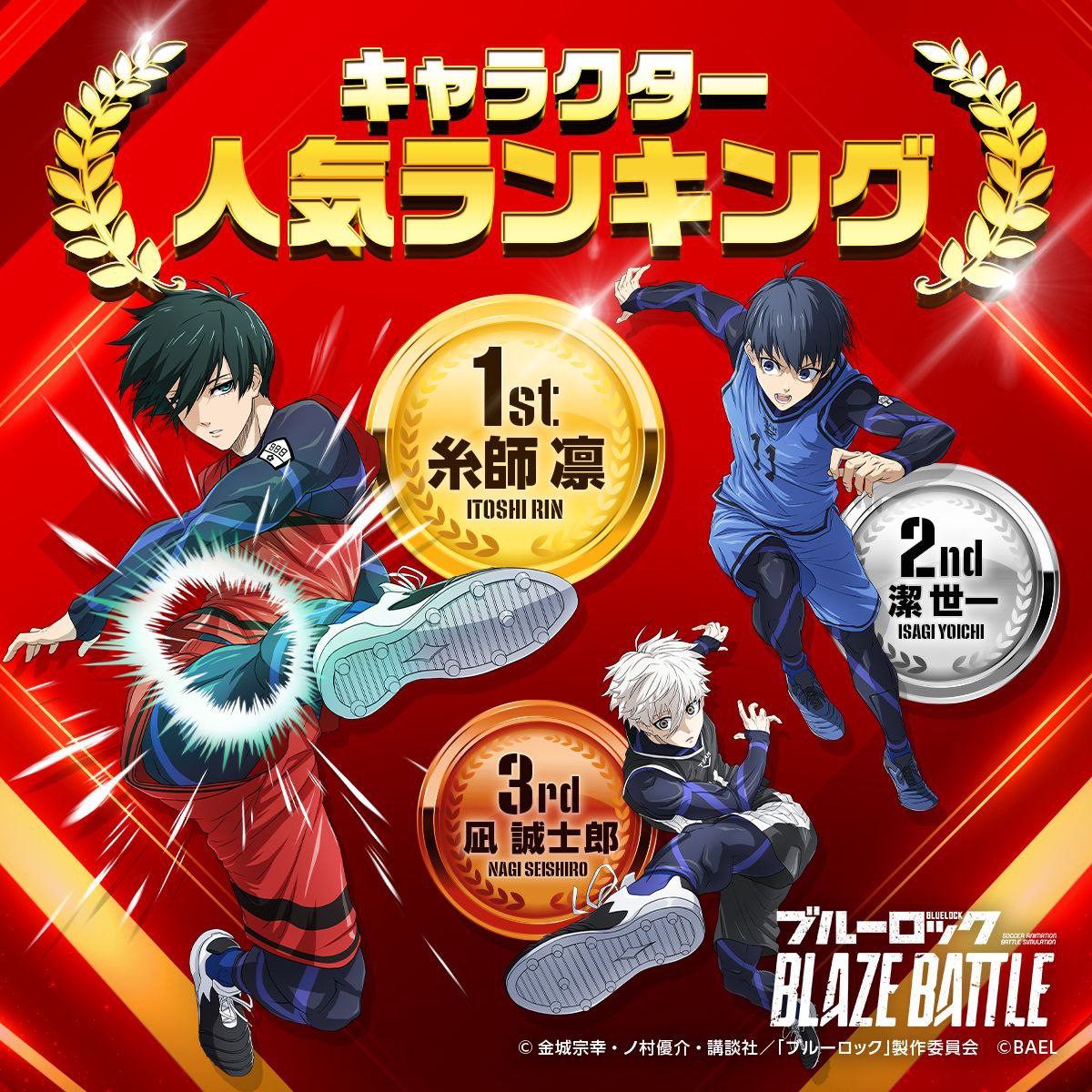 bluelockfess's tweet photo. Popularity poll -bllk Juni 2022 kemaren nih, ada favorit kalian gak? Sender seneng banget Isagi disayang banget di Jepang wkwk 😭 https://t.co/KRcTsoM9rK