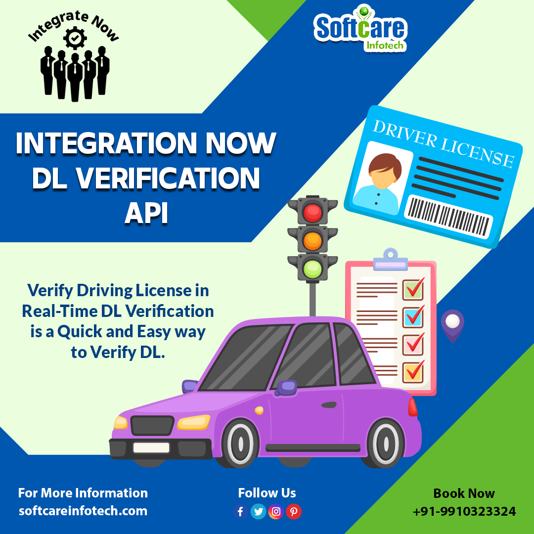 softcareinfotec's tweet image. Start your Own Business Join Softcare Infotech Today and get DL Verification API with the best price.
For Free Demo Call -+91-9910323324
Book API here- buff.ly/3i0LXMC
#verificationapi #dlverification #dlverificationapi #drivinglicense #verificationservices