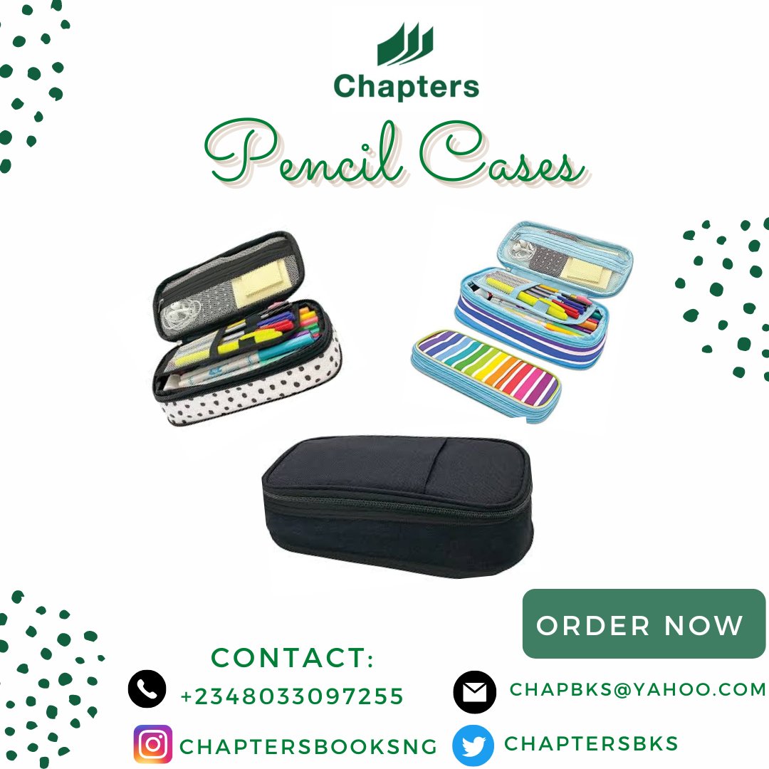 Chaptersbks's tweet photo. #BacktoSchool2023

Description:TCR pencil cases

Price: NGN8500 each

Overview:
-Ideal for storing your Stationery.
-Large enough enough to contain your writing supplies
 #chaptersbooksng #bookstoreinigeria #bookstoreinlagos #bookstoreinph #backtoschool https://t.co/9YdjFSKuGb