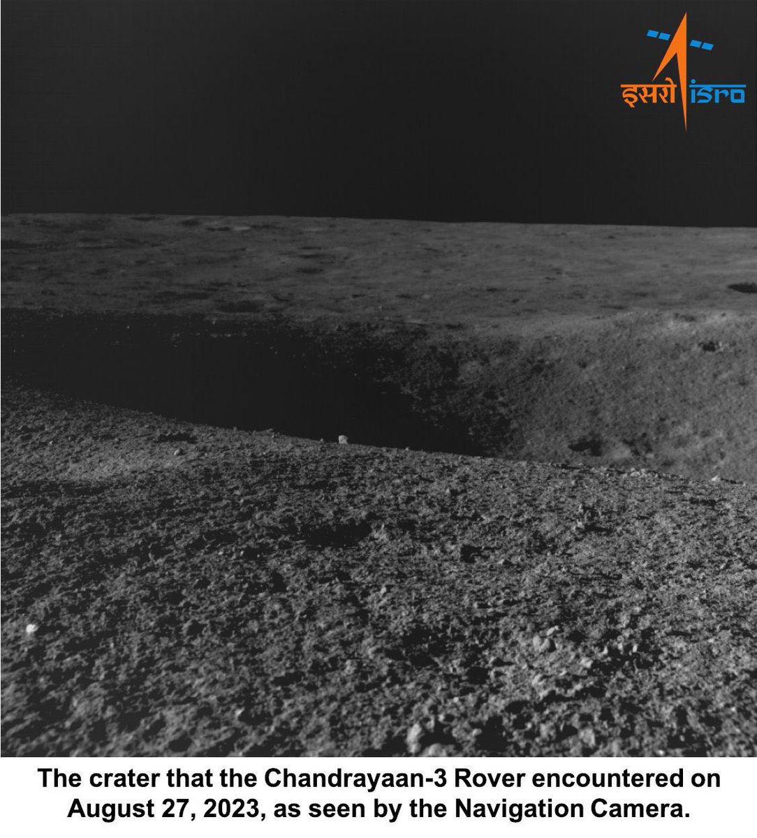 abhignanam's tweet photo. New visuals from the rover.
#Chandrayaan3 https://t.co/ROggJnNPWS