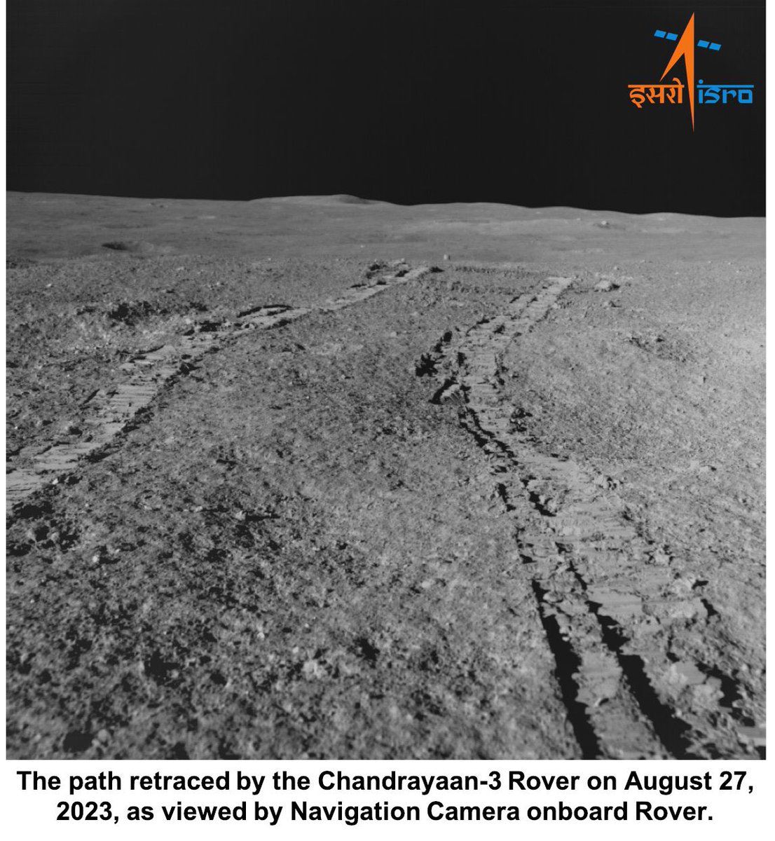 abhignanam's tweet photo. New visuals from the rover.
#Chandrayaan3 https://t.co/ROggJnNPWS