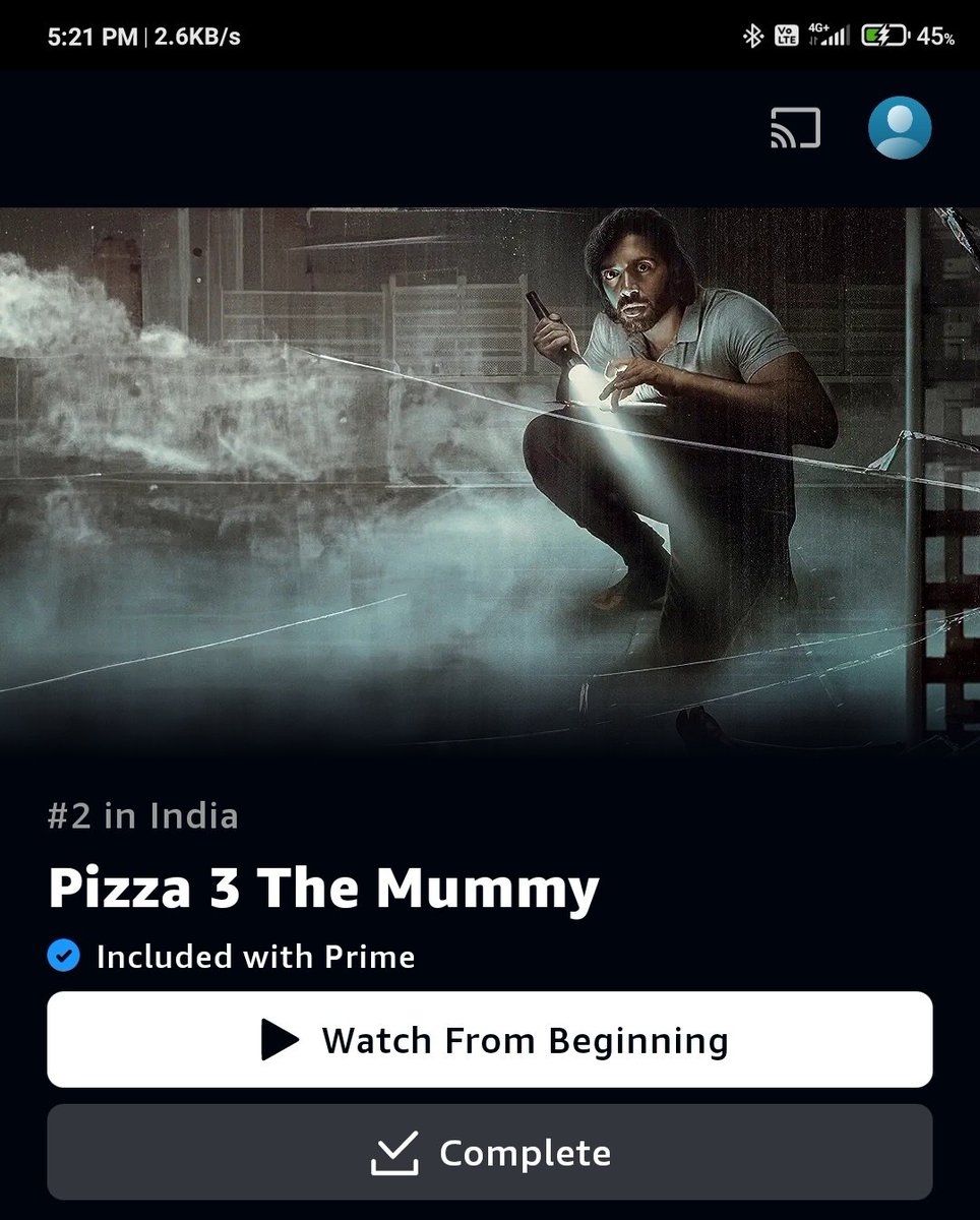 Just watched #Pizza3Themummy movie. Good thriller movie. Kudos to the team. 
@AshwinKakumanu #PavithrahMarimuthu #PrimeVideo