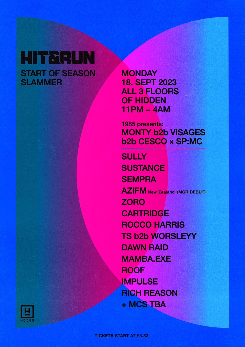 3 weeks to go until our return to @HiddenClubMCR Tickets still just £6.66 atm which is a great deal for 3 floors of killer djs Grab one here: skiddle.com/e/36491761