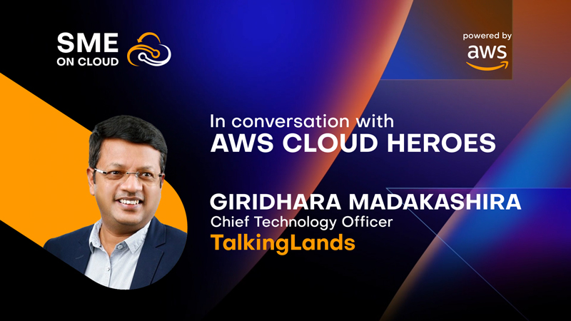 smeoncloud's tweet photo. @SMEonCloud In Conversation with Giridhara Madakashira, Chief Technology Officer, TalkingLands , where he spills the beans about how Amazon Web Services (AWS) helped them leverage the #AWSCloud to scale the business. @awscloud 
https://t.co/DWOmCpRKW7

@SMEFutures #smelovescloud https://t.co/8K6d19McSH