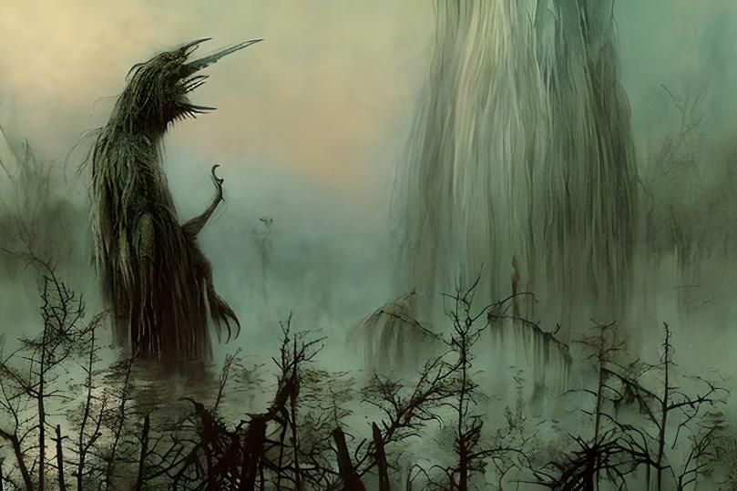 andrzejzarzycki's tweet photo. Zdzisław Beksiński's art meets Stephen Gammell's in these dark visions of nature developed by #ai and #aiart #landscape #portrait #ailandscape #deeplearning #generativeart #natureartist #portrait #natureart #natureai #portraitamazing #deeplearningnerds #deeplearningmachine https://t.co/ZQVvn3q1ik