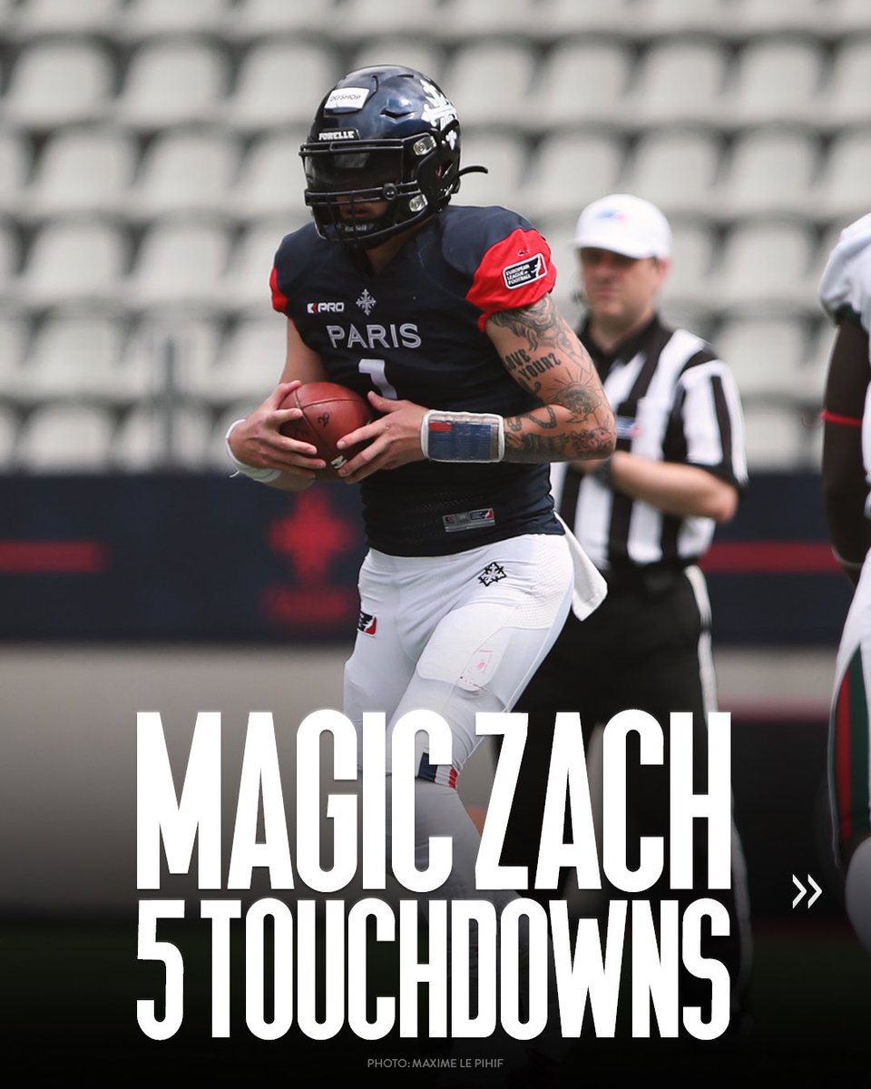 ELF_Official's tweet photo. 365 yards and 5 TDs 🪄 @MagicZach_11 was lighting it UP in Paris. https://t.co/ATzCwaMLLU