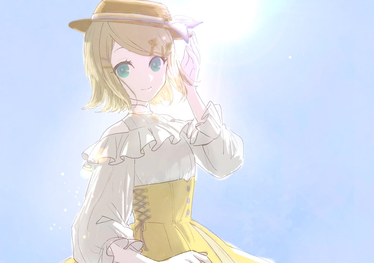 鏡音リン 「おお……マイ・リトル・シャイン…… (シール交換でやっと来てくれましたよ記念)(」|sekiのイラスト
