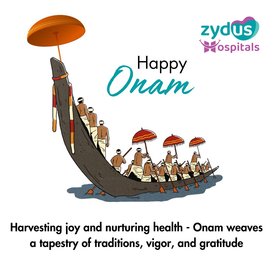 This Onam, let’s row towards harmony, happiness, and good health! Wishing you a Happy Onam. #OnamWishes #HappyOnam #OnamHarmony #FestivalOfHarvest #OnamCelebrations #GoodHealth #JoyfulOnam #HarmonyAndHappiness #Onam2023 #ZydusOnam #HealthAndHappiness #OnamGreetings #Prosperity