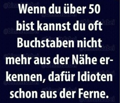 DAS kann ich bestätigen!
DAS ist die Weisheit des Alters. 😉😁

#Netzfund     ⬇️⬇️⬇️