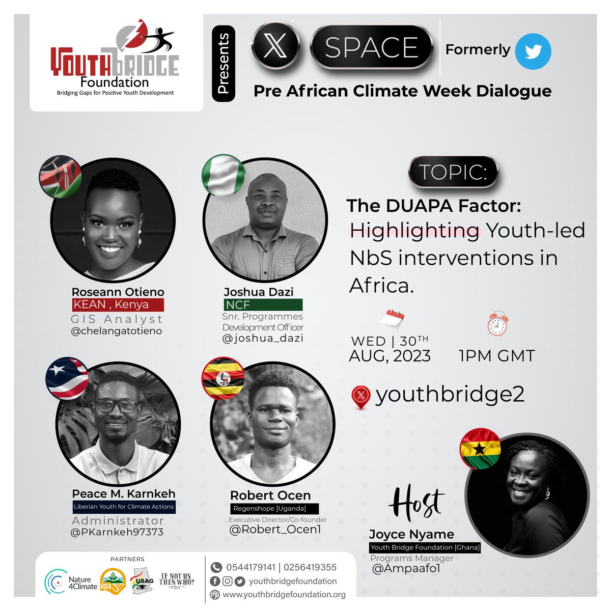 Get ready to immerse yourself in a dynamic conversation that celebrates the power of youth-driven solutions for a greener, healthier Africa. Don't miss out! Spread the word, mark your calendars, and let's amplify the #DuapaFact #YouthMatter bit.ly/Duapa