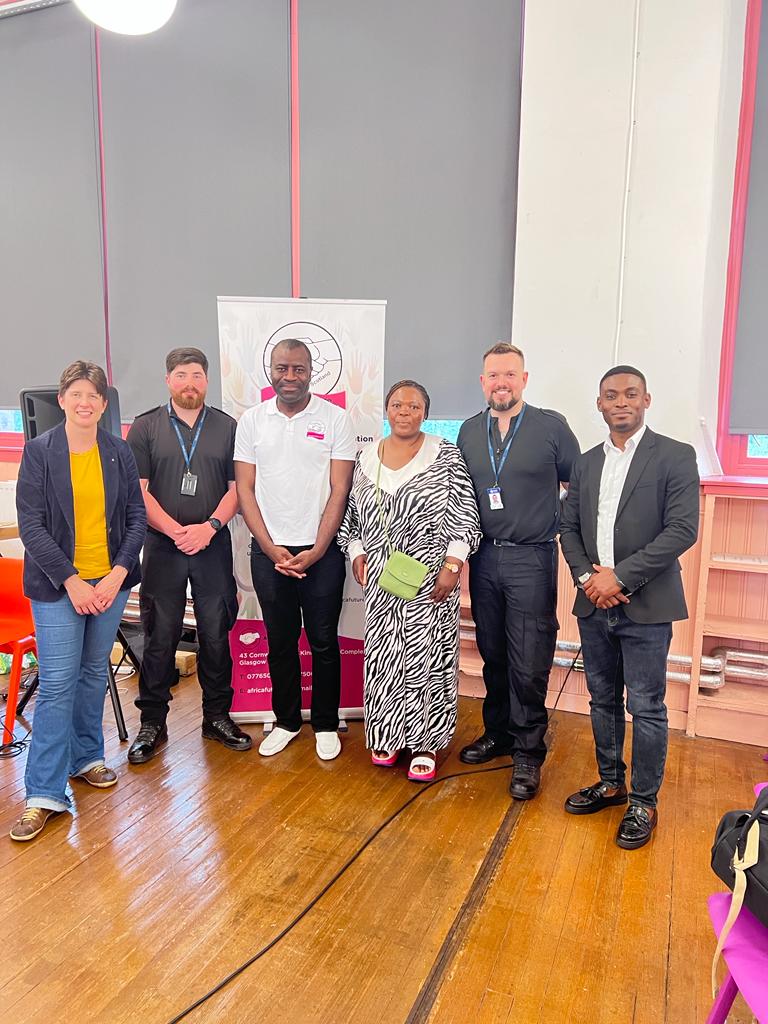 1CommunityScot's tweet photo. Our Youth Navigator Emmanuel attended workshop HATE CRIME IN OUR COMMUNITY organised by Police Scotland and African  Future Organisation
#StopHateCrime https://t.co/Ueudv4AVEC