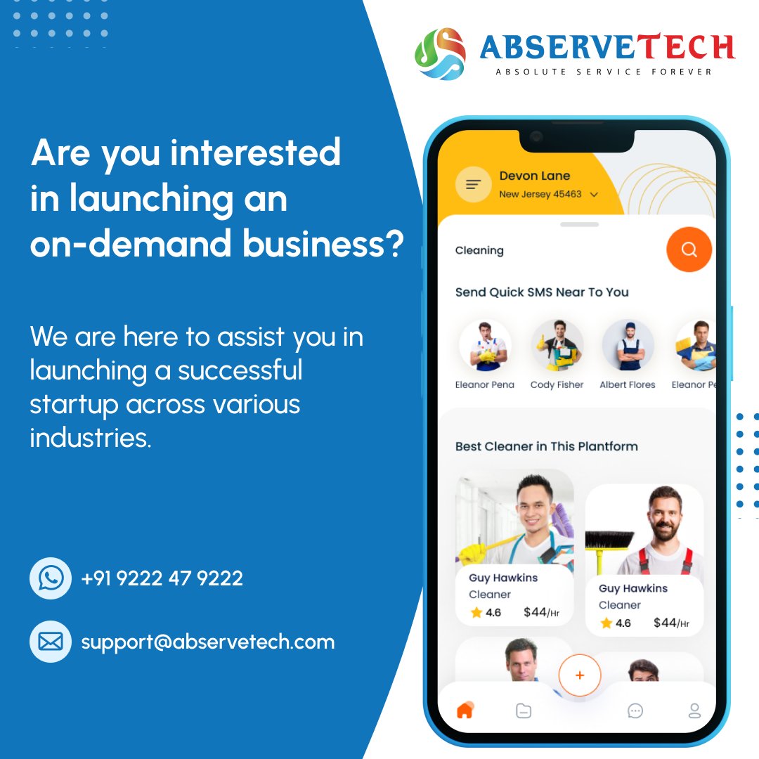 abservetech's tweet image. Are you interested in launching an on-demand business?
So what are you waiting for? 
abservetech.com/uber-clone/
#UberClone #TaxiBookingSoftware #TaxiBookingScript #Uber #Taxi #TaxiBooking #Business #Entrepreneurs #Startups #StartupIdeas #BusinessIdeas #RebuStar #Abs #Abservetech