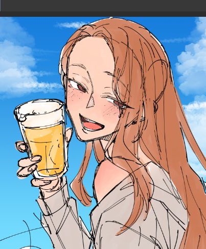 「ビール 酔って」のTwitter画像/イラスト(新着)