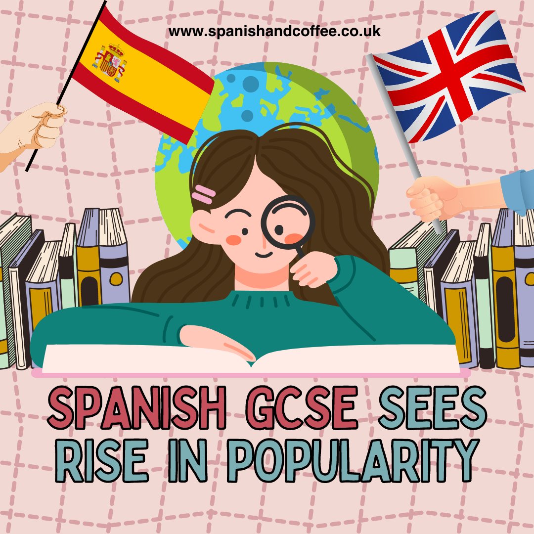 SpanishandCoffe's tweet photo. 🇪🇦 'Spanish GCSE sees rise in popularity' by Alison Kershaw (The Independent). The subject could overtake French in the near future to become the most popular GCSE language.

📥 learn@spanishandcoffee.co.uk
💻https://t.co/VXvz3vhj1x
📞 0207 886 8789

#learnspanish #London https://t.co/xkTNW2UqUc