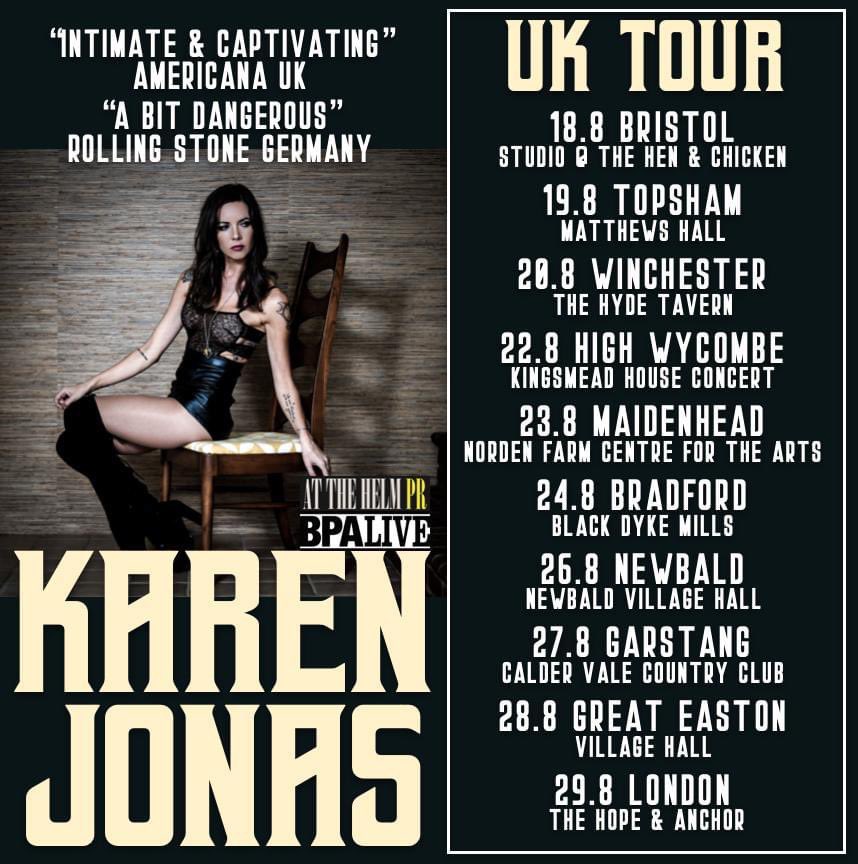 London!! Tomorrow at @TheHopeLiveN1 we are proud to present…. @KarenJonasMusic with support from @BanjoJen! Tickets from link in bio ☝️