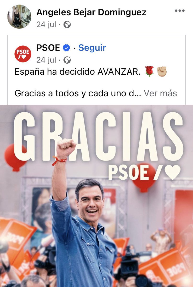 vitoquiles's tweet photo. La madre de Rubiales votó al PSOE. Ahora, las políticas impulsadas por su partido han provocado el mayor de los infiernos para su hijo inocente. La pobre mujer no tiene la culpa, la han engañado como a otras. Lo que tiene que hacer es aprender y no votarles jamás. https://t.co/3tKNIa9Avi