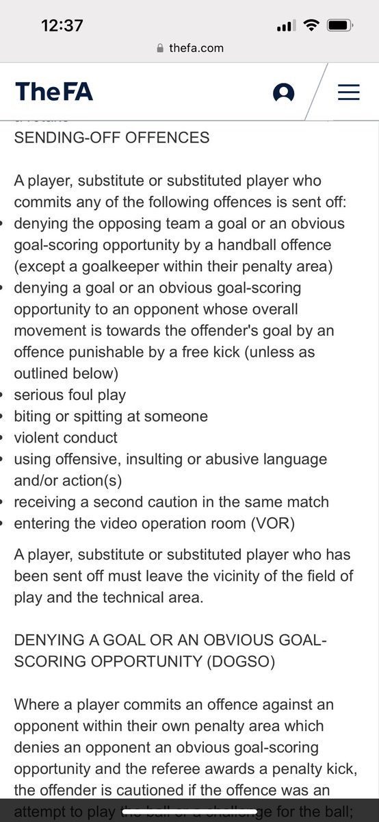 fluffywvc11's tweet photo. @KopiteNick @OfficialCVG @refsupportuk Read law 12 https://t.co/0X8E94DZ5o