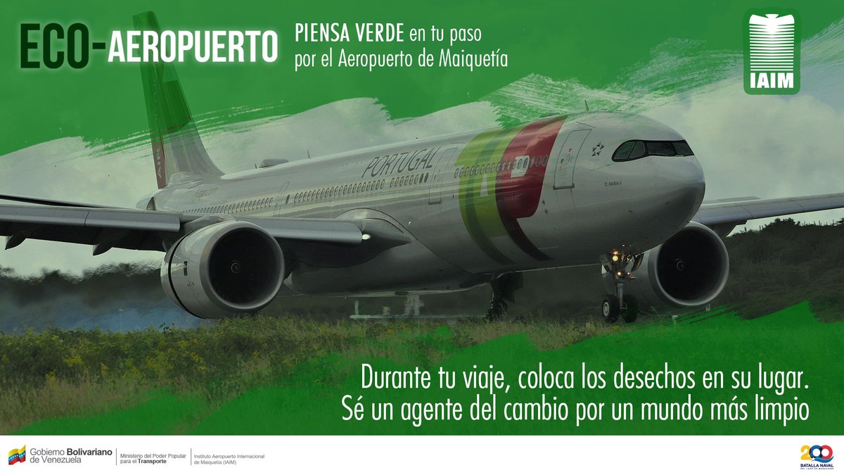 IAIM_VE's tweet photo. #Eco_Aeropuerto✈️ || En el Aeropuerto de Maiquetía, estamos enraizados en la sostenibilidad. Únete a nuestra campaña #EcoVerde y descubre cómo juntos podemos sembrar conciencia ambiental en cada pasajero que pisa nuestras instalaciones. https://t.co/Ev6la0lmh2