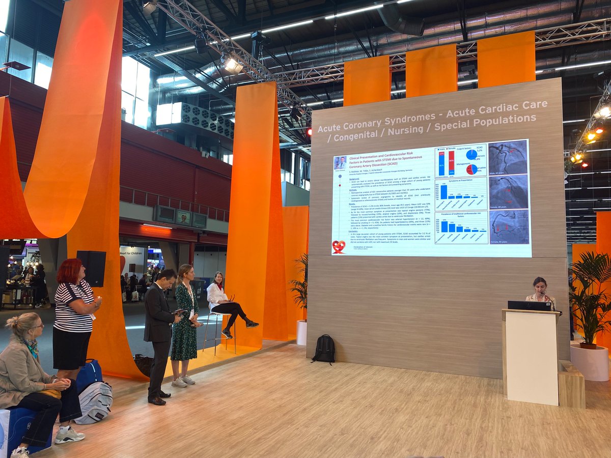 ARita_FPereira's tweet photo. Last day at #ESCCongress
Great presentations and discussions about spontaneous coronary artery dissections 🫀
#ESCYoung #ESCAbstract
@escardio
@ViclouiseJ @JohannesGrand @cfcamm https://t.co/vYT6zshojU