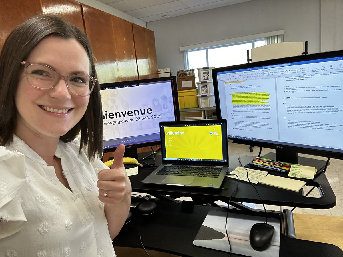 Bonne rentrée à tous!! 
J’ai hâte de passer la journée avec vous <a href="/cscdgr/">CSCDGR</a>! 
#jpcscdgr #illumine