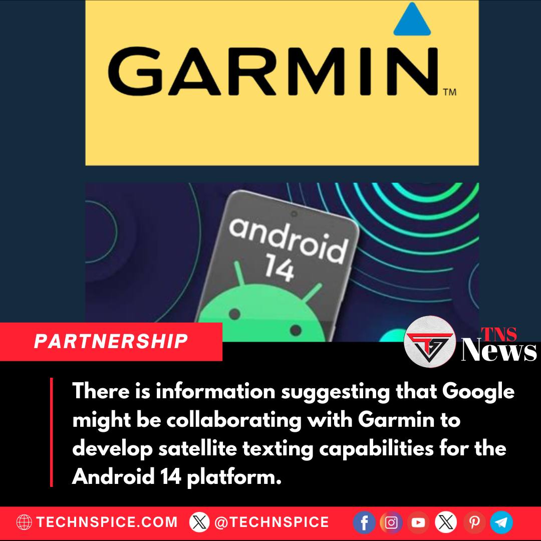 technspice's tweet image. #Android14 is set to bring satellite texting to the palm of our hands, and rumor has it that Garmin is joining forces to make it happen. #Android14 #SatelliteTexting #GarminCollab #StayConnected #NextGenTech #Garmin #Android #Google #Collaboration #Technews #Trending #Technspice