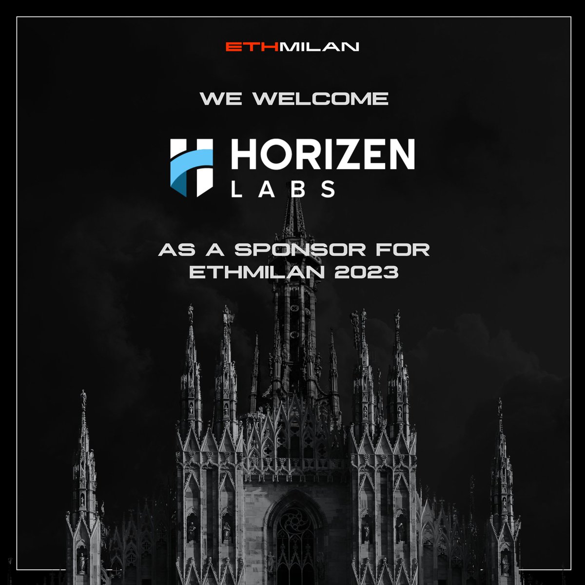 eth_milano's tweet photo. 🎉 We welcome @HorizenLabs as a Title Sponsor for #ETHMilan! @HorizenLabs is a world leader in ZK &amp; key Web3 tools. https://t.co/nRTaen9wg7