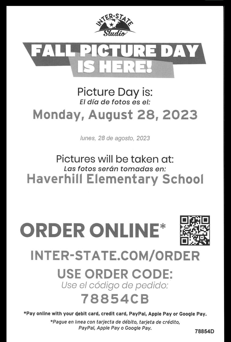 Picture Day is today!! Order online here: inter-state.com/order 📸