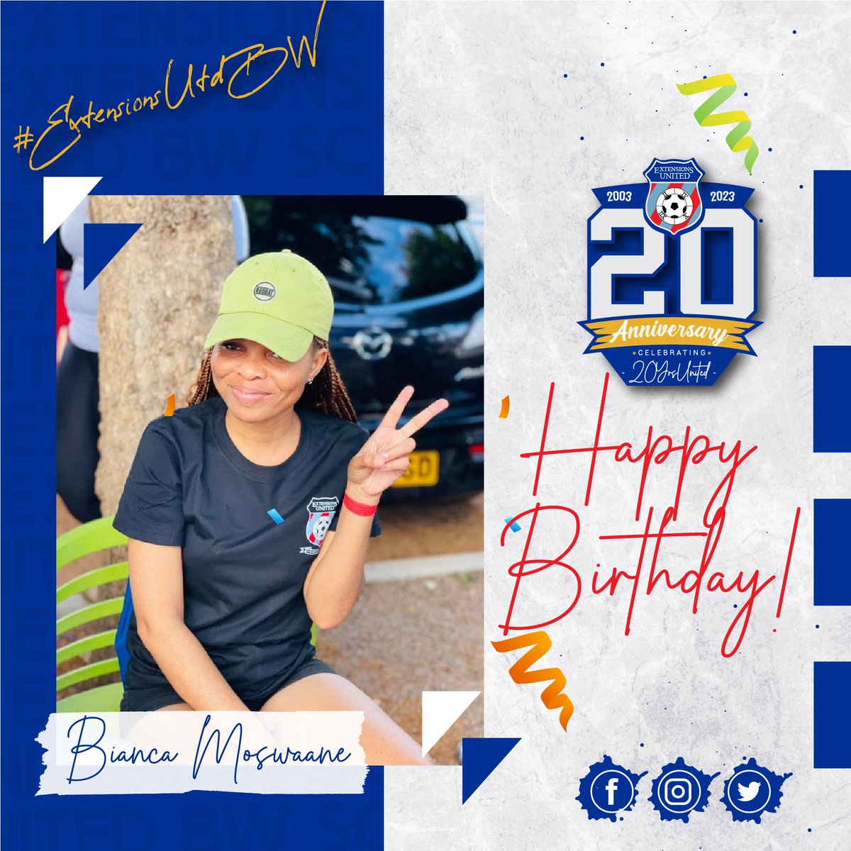 ExtensionsUtd's tweet photo. Happy birthday Bianca ‼️
#Extensionsbirthdays🎂
#extensionsunitedbw🔴
#20yrsunited 🔗 https://t.co/NQGk36BQnv