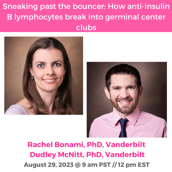 the(sugar)science (@thesugarscience) on Twitter photo 📢 TOMORROW 8/29 (9 am PT//12 pm EST)
<a href="/HIRN_CC/">HIRN</a> @JDRF <a href="/VUMChealth/">Vanderbilt Health</a> <a href="/VUmedicine/">Vanderbilt School of Medicine</a> @VUMCResearch <a href="/VUBasicSciences/">Vanderbilt School of Medicine Basic Sciences</a> <a href="/BonamiRachel/">Rachel Bonami</a> <a href="/Dudley_McNitt/">Dudley McNitt</a> <a href="/skleinstein/">Steven Kleinstein 🖥</a> @JustinTaylorLab <a href="/mattilalab/">Pieta Mattila</a> <a href="/bcells_rosser/">Lizzy Rosser</a> <a href="/Mauri_group/">Mauri Lab UCL</a> <a href="/ShlomchikLab/">Mark Shlomchik Lab</a> <a href="/beecellnumbers/">Deborah Dunn-Walters 💙</a> <a href="/TYewdell/">Teddy Yewdell</a>
📷tinyurl.com/ybka85rc 📢 TOMORROW 8/29 (9 am PT//12 pm EST)
<a href="/HIRN_CC/">HIRN</a> @JDRF <a href="/VUMChealth/">Vanderbilt Health</a> <a href="/VUmedicine/">Vanderbilt School of Medicine</a> @VUMCResearch <a href="/VUBasicSciences/">Vanderbilt School of Medicine Basic Sciences</a> <a href="/BonamiRachel/">Rachel Bonami</a> <a href="/Dudley_McNitt/">Dudley McNitt</a> <a href="/skleinstein/">Steven Kleinstein 🖥</a> @JustinTaylorLab <a href="/mattilalab/">Pieta Mattila</a> <a href="/bcells_rosser/">Lizzy Rosser</a> <a href="/Mauri_group/">Mauri Lab UCL</a> <a href="/ShlomchikLab/">Mark Shlomchik Lab</a> <a href="/beecellnumbers/">Deborah Dunn-Walters 💙</a> <a href="/TYewdell/">Teddy Yewdell</a>
📷tinyurl.com/ybka85rc