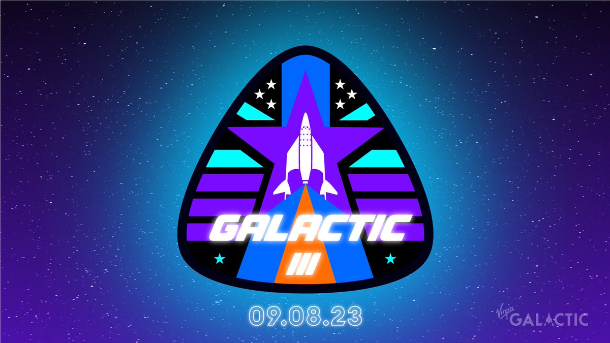 The flight window for #Galactic03 will open September 8, 2023. This upcoming spaceflight marks the fourth in just four months. Details → bit.ly/G03-Announceme…