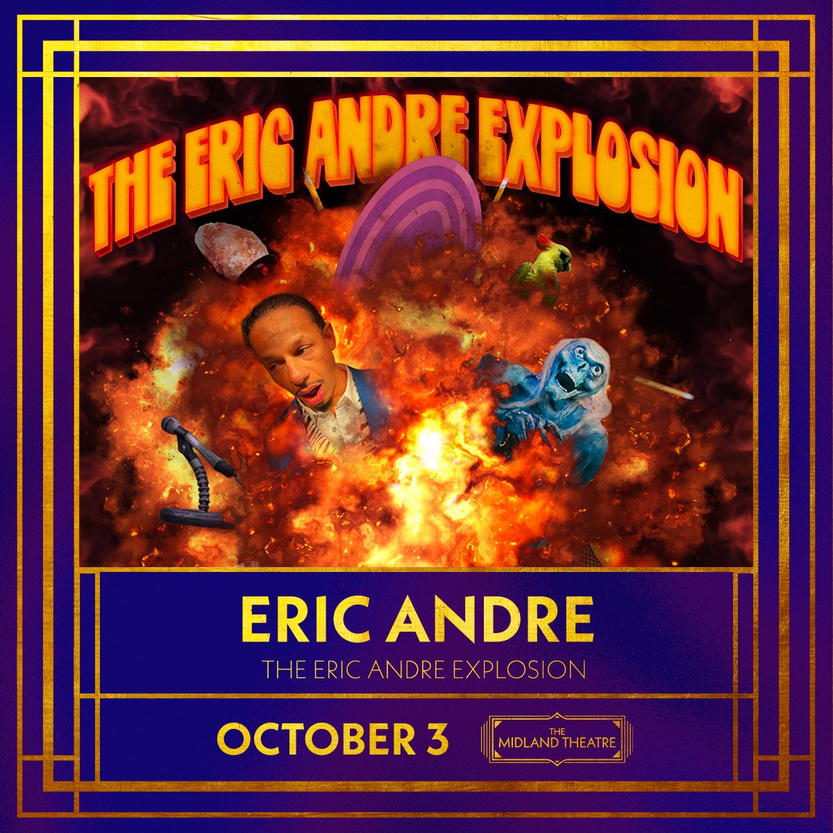 💥JUST ANNOUNCED💥 The Eric Andre Explosion comes to The Midland Theatre on October 3! Tickets on sale this Wednesday at 10 am.