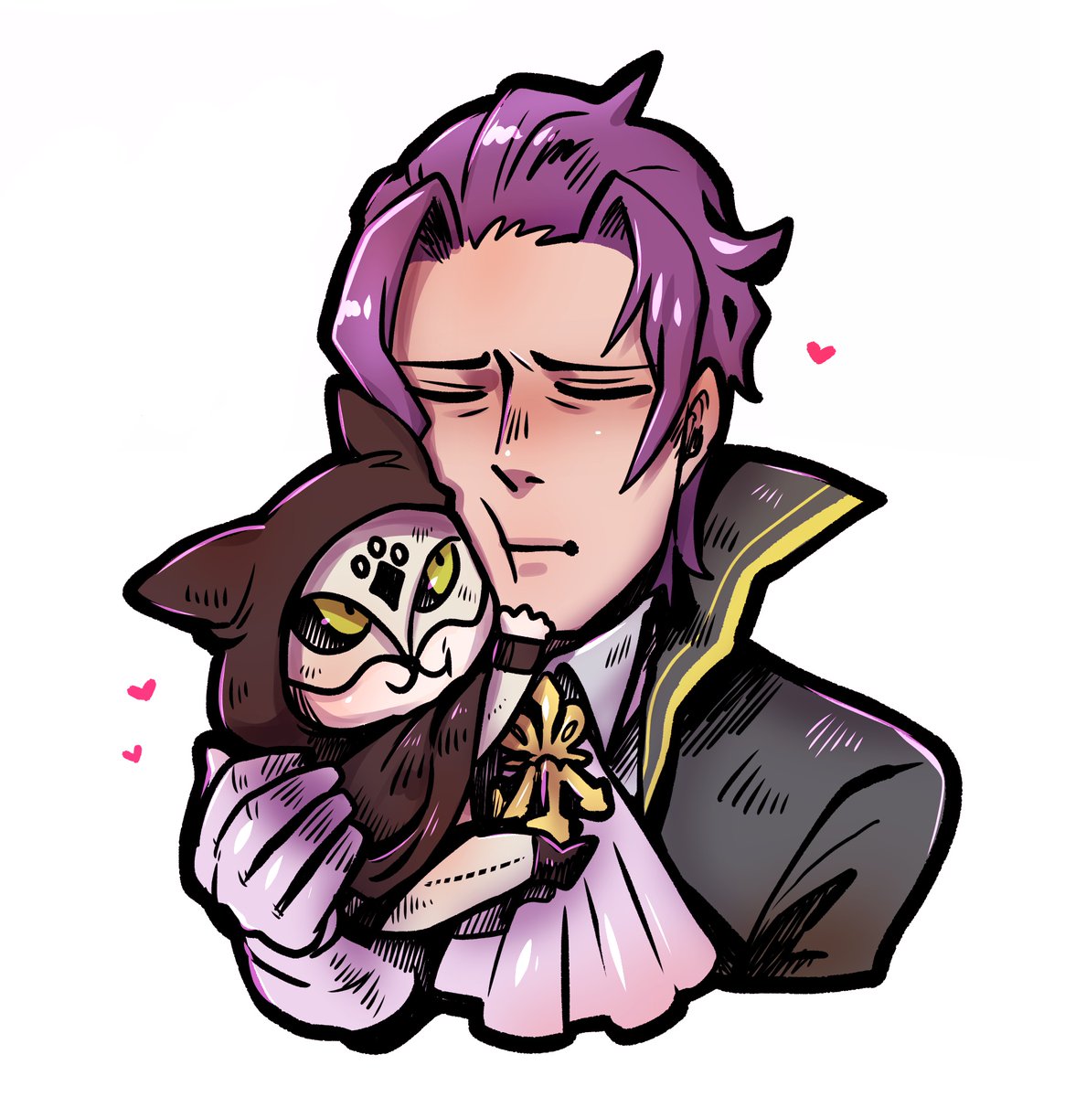 差し入れ用に描いた従バロ 