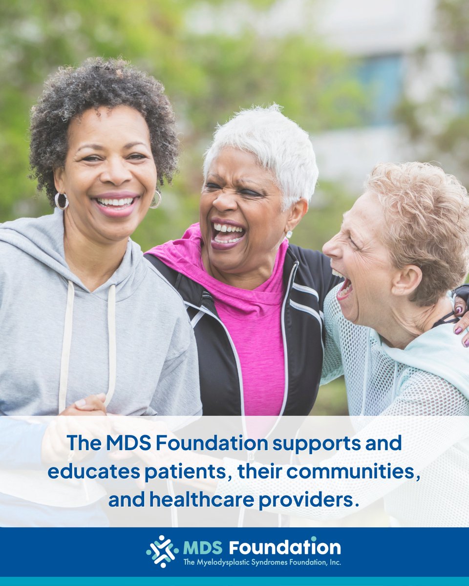 MDSFoundation's tweet photo. We aim to contribute to innovative research in the fields of MDS and its related continuum of diseases to better diagnose, control and ultimately cure these diseases.
Learn about our fight against this rare blood cancer on our website: https://t.co/scxIsn2uDZ
#MDSFoundation https://t.co/5kfn5XKBGP