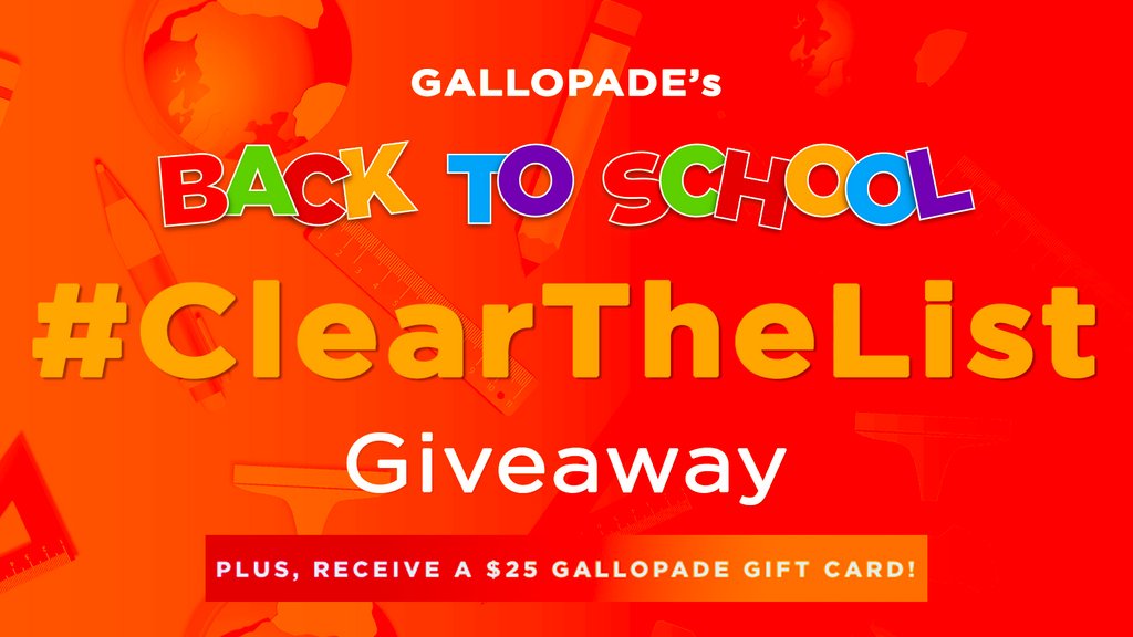 📢 #Giveaway 📢 Two winners will receive a $25 Gallopade gift card, plus we’ll "clear" $20 worth of items from their Amazon list! Contest ends Friday, Sept. 1 at 12 PM EST.  #clearthelist2023 

HOW TO ENTER: 
✅ Follow us 
✅ Like and retweet 
✅ Share the 🔗 to your Amazon list