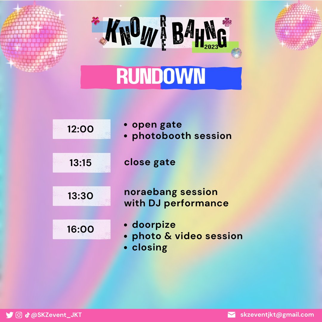 SKZevent_JKT's tweet photo. — Detail Rundown —
【KNOWRAEBAHNG】
Stray Kids Noraebang Party with DJ Performance 🎶🎶🎶🎶
for @Stray_Kids Bang Chan & Lee Know Birthday Event
#StayNyanyiBareng #KnowRaeBahng #BangChan #LeeKnow #StrayKids https://t.co/LvOorYz0ti