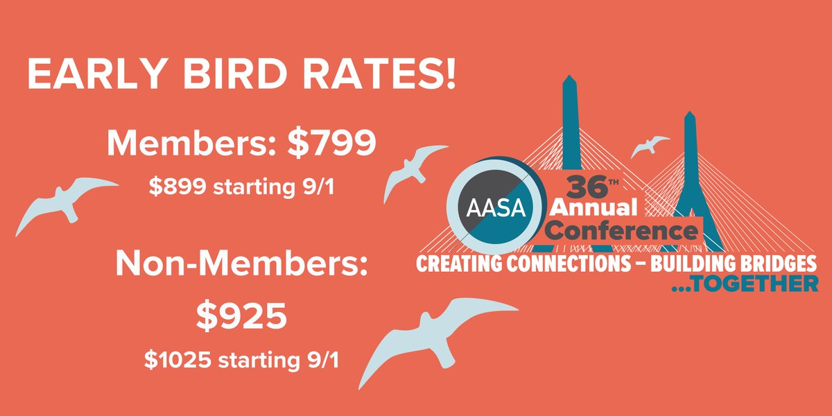 The AASA Annual Conference is back, bigger, and better than ever! 🌟 Register now to save your spot - early bird pricing ends THIS WEEK! Register before those early bird rates fly away: ow.ly/V6lC50Pvb1q