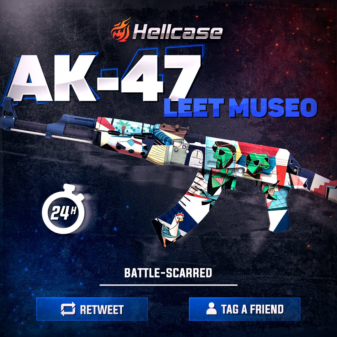 hellcase's tweet photo. 🎁 FAST GIVEAWAY 🏁

👇 Tag Your Best Friend &amp; Like
🚀 Follow us
🔥 Retweet this post
😎 The winner of the previous giveaway is @iKoxeR6 

#hellcase #csgo #cs2 #csgoskin #csgoskins #csgoskinsgiveaway #csgocases #csgocase #hellcasegiveaway #csgoskinsfree #csgoskinsgiveaway https://t.co/sMwd8wpdpb