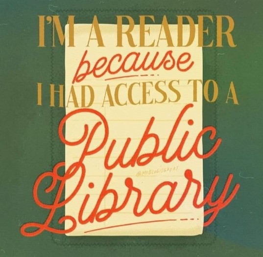 Public libraries are the great equalizer, and not just for those than cannot afford to constantly buy books.

#librariesareessential #librariesareforeveryone #librarieschangelives