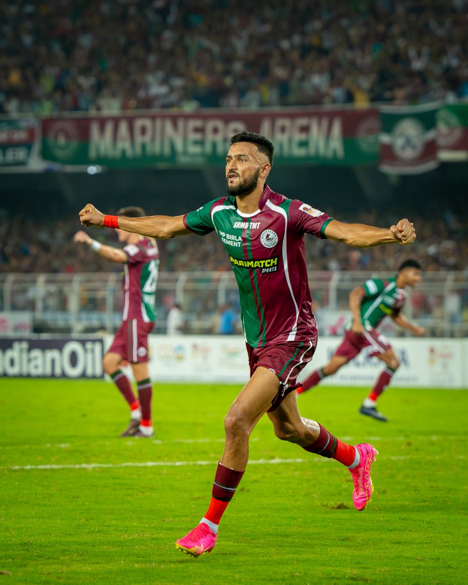 Delighted to have come out victorious in a tough game against top opponents and also glad to get my name on the scoresheet. Onto Semis now 💚❤️ #JoyMohunBagan #DurandCup #MohunBagansupergaints