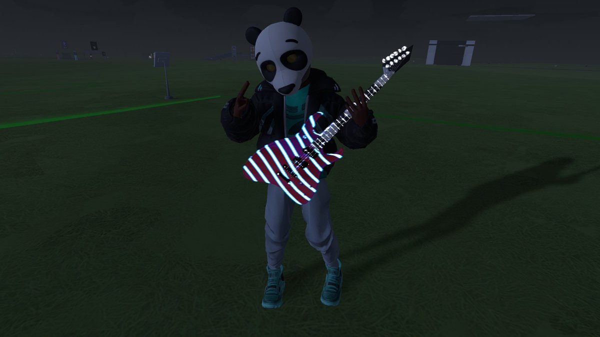 Spotted 👀, or striped, in #VR 🎸